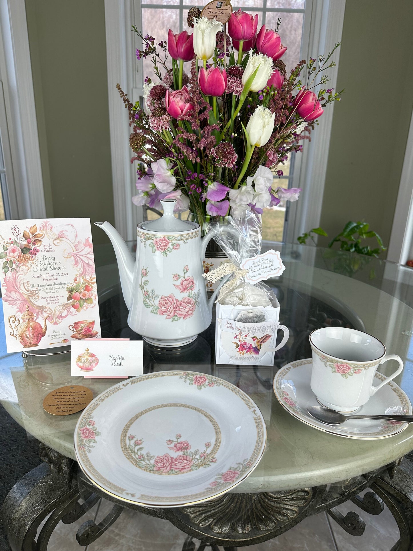 Strawberry Tea Party Favor