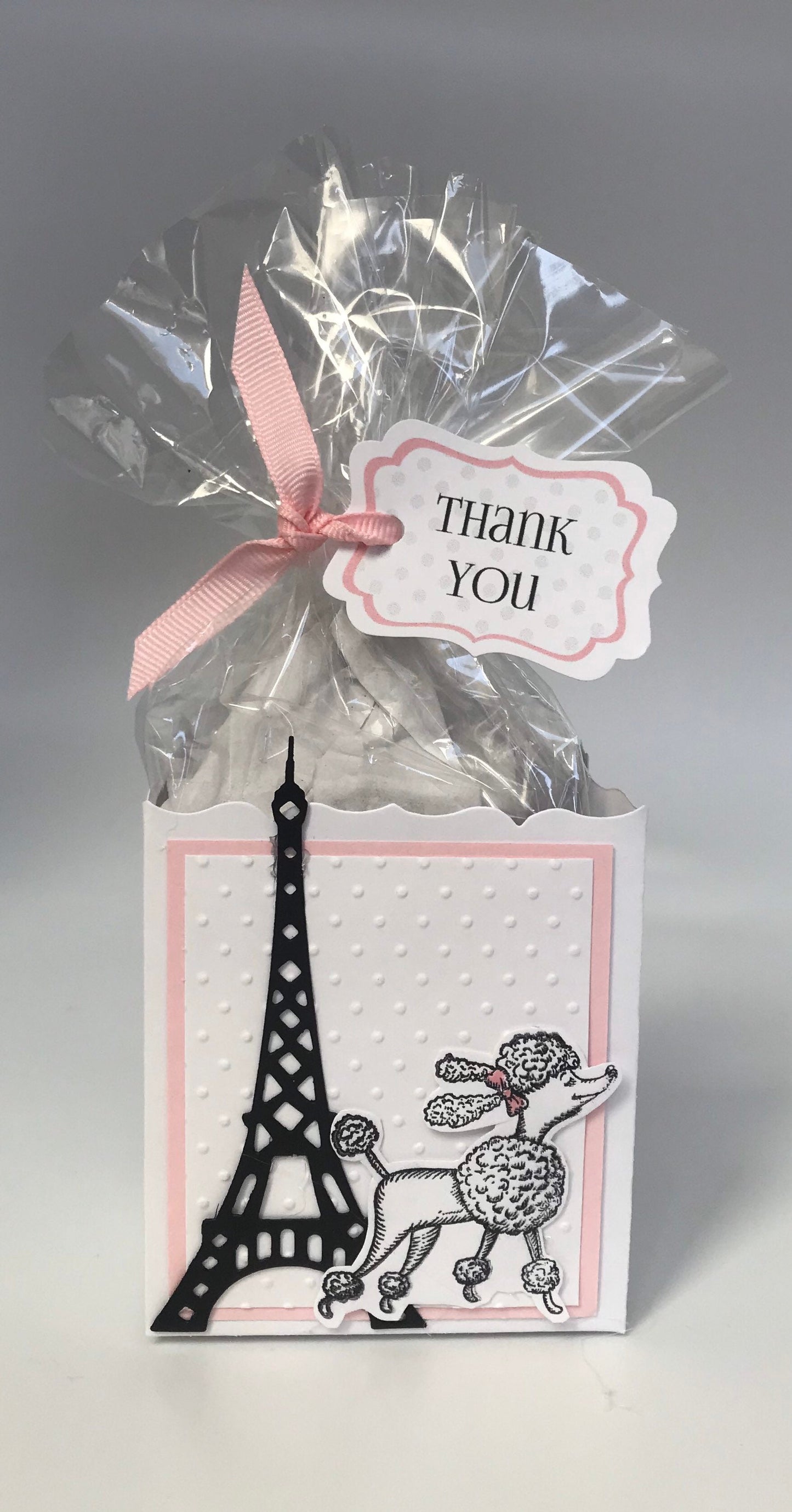 Parisian Poodle with Eiffel Tower Tea Party Favor Bridal Shower