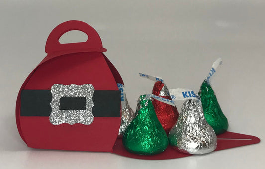 25 Mini Santa Belly Figurine Christmas Party Favors Gift Boxes