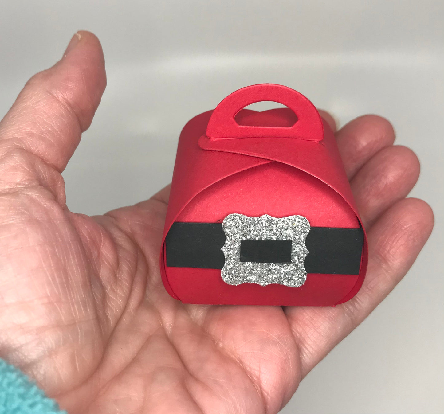 25 Mini Santa Belly Figurine Christmas Party Favors Gift Boxes