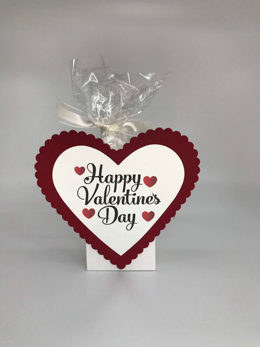 Happy Valentine’s Day Red Heart Party Favor