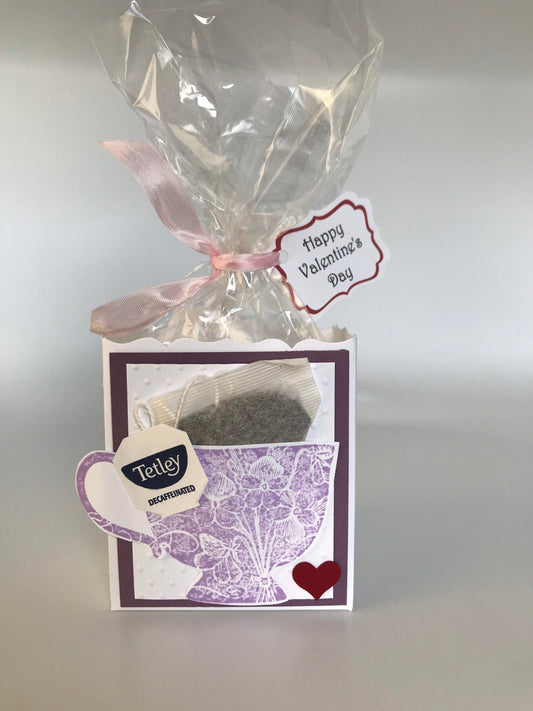 Happy Valentine’s Day Tea Party Favor - Purple Tea Cup