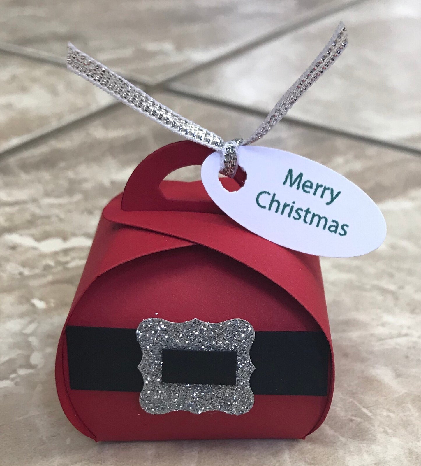 25 Mini Santa Belly Figurine Christmas Party Favors Gift Boxes