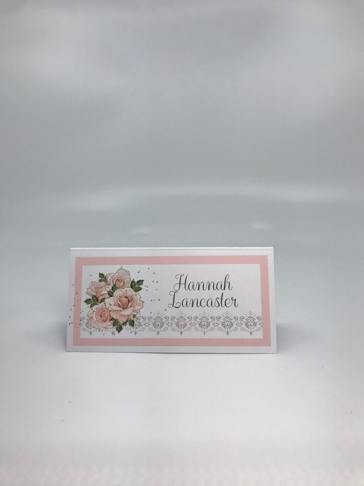 Gold Rose Tea Party Set: Invitation, Menu, Favor Box, Place Card