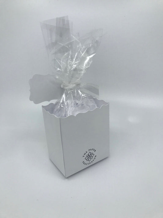 Sage Green Blush and Cream Bouquet Tea Party Favor Gift Box & Bag