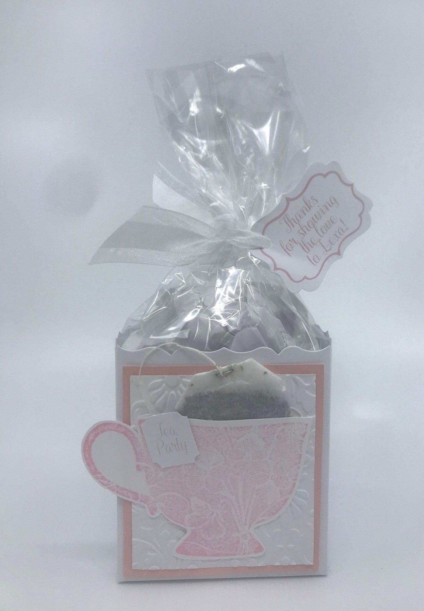 Set of 6 Pastel Tea Party Favors with Rose Gold matting for edibles or small gifts
