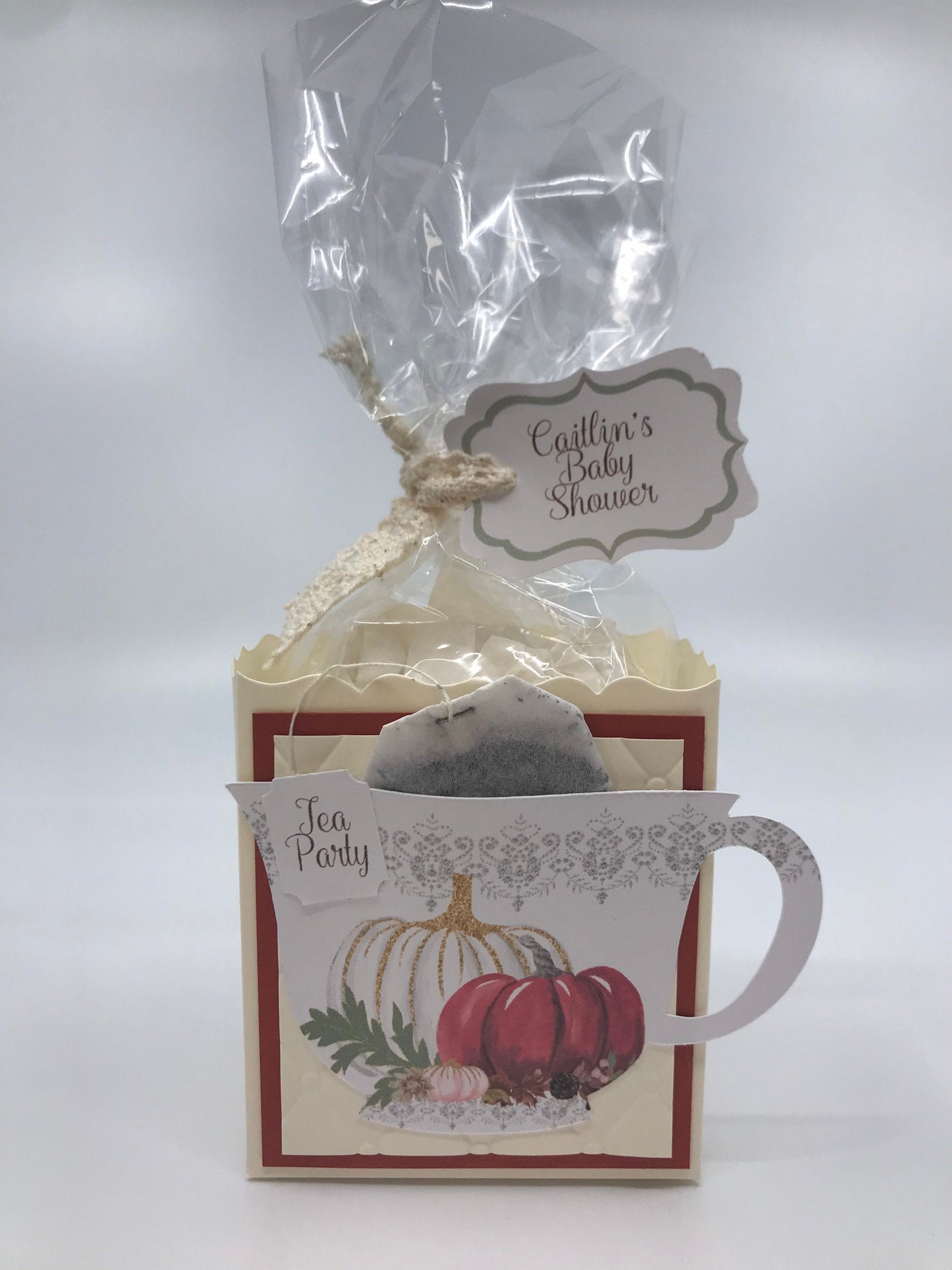 5 Fall Pumpkin Brewing Tea Party Favors for Bridal Baby Shower Tea Party Events