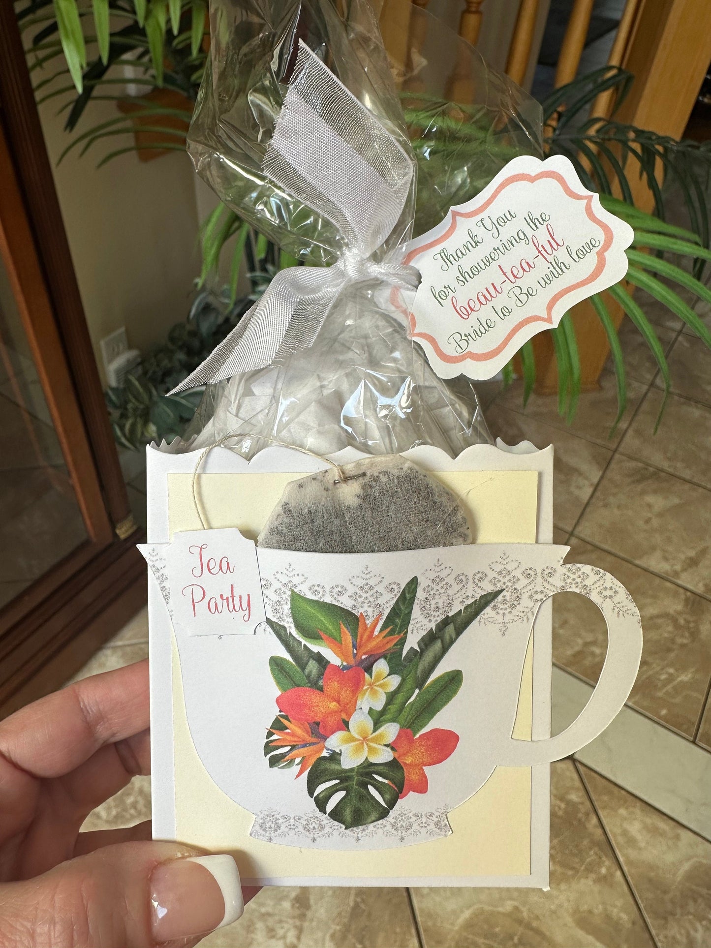 Bird of Paradise Beau-Tea-Ful Hawaiian Tea Party Favor Box & Bag