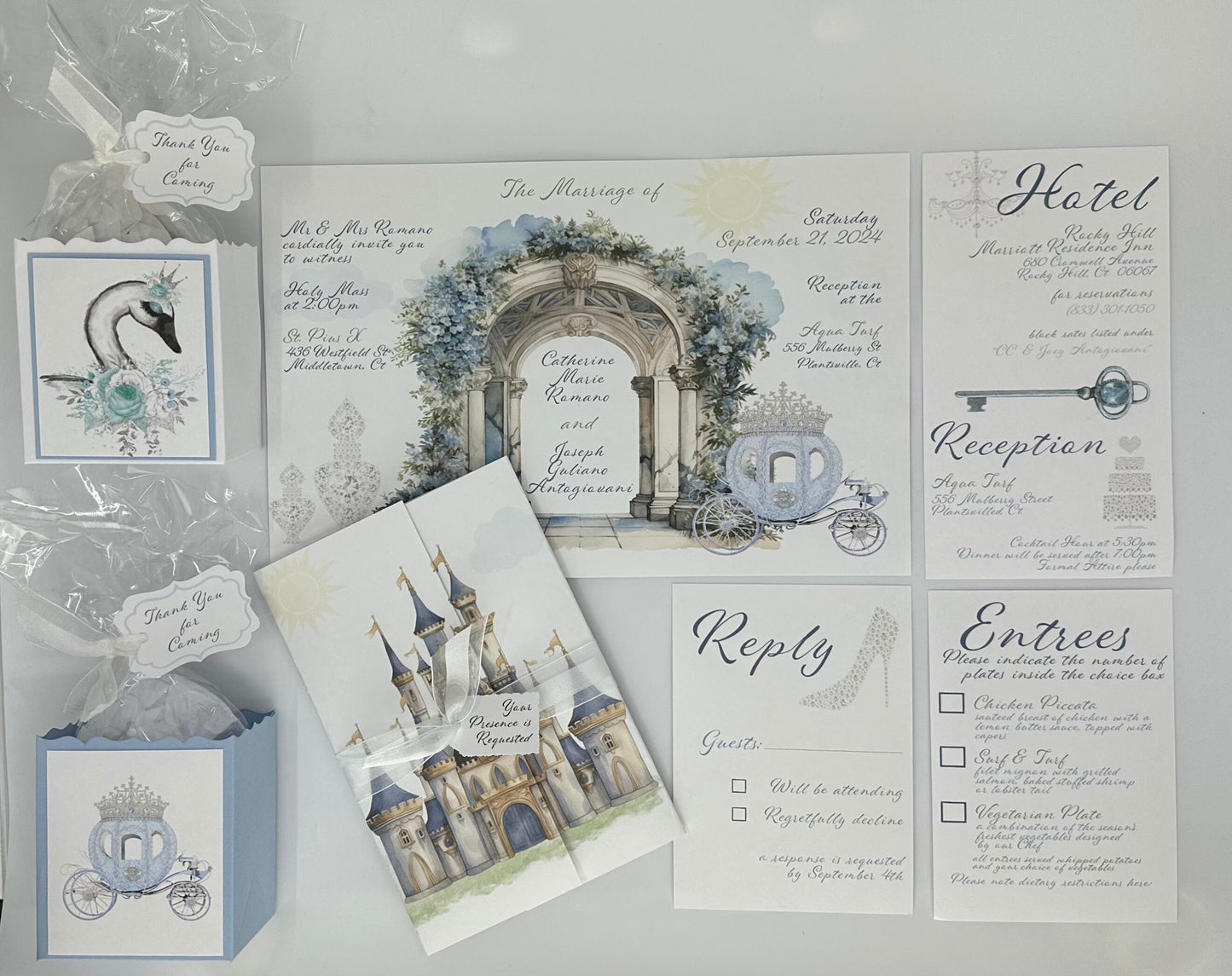 Gatefold Fairytale Castle Invitations