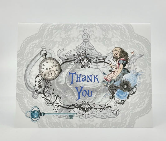 Alice in Wonderland Tea Party Thank You Cards