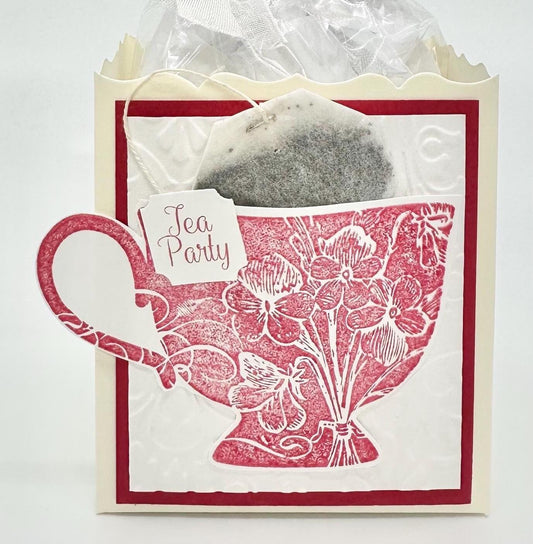 Happy Valentine’s Day Tea Party Favor - Red Tea Cup