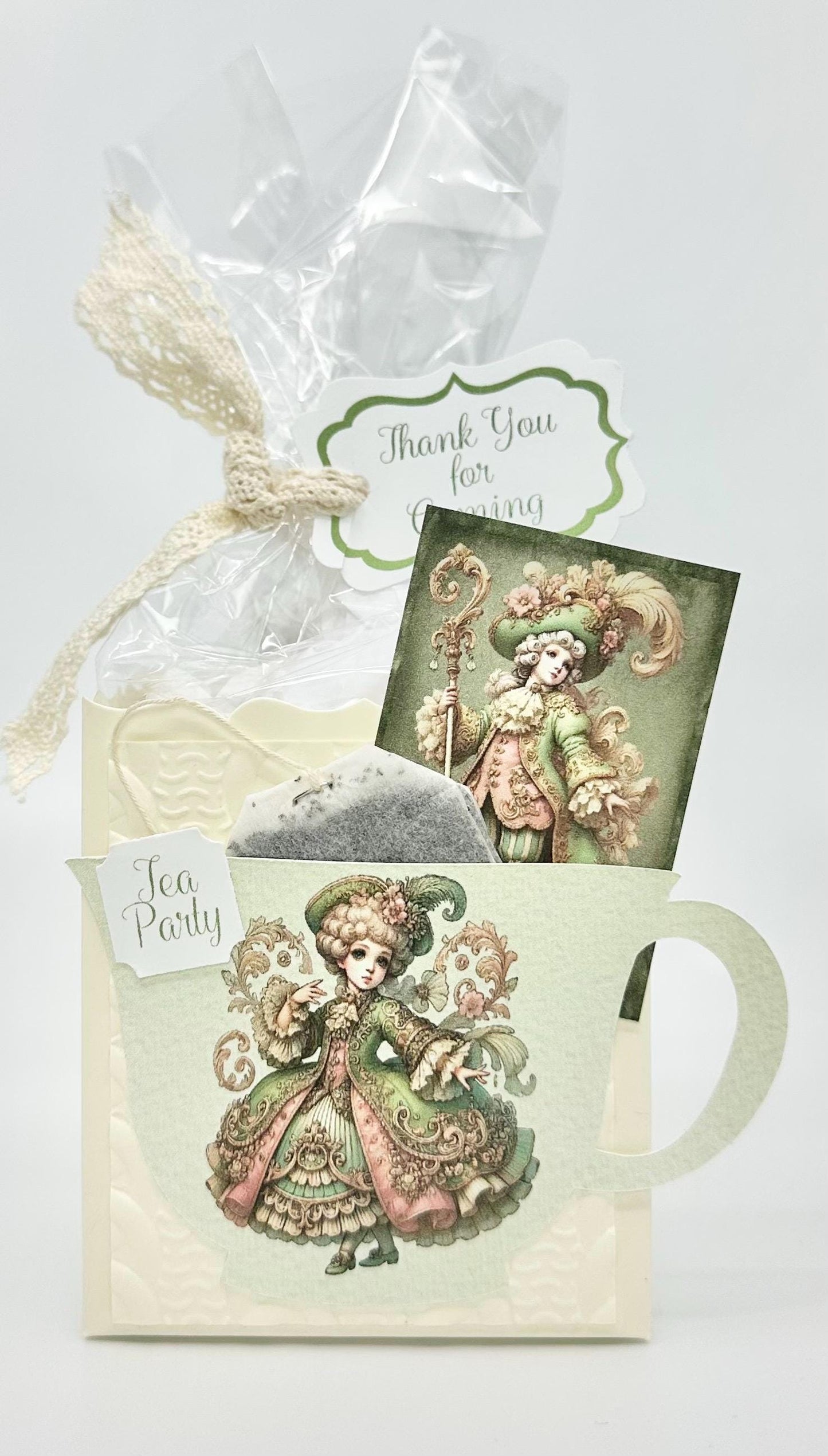4 Irish Celtic Baroque Celtic St Patricks Day Tea Party Favors