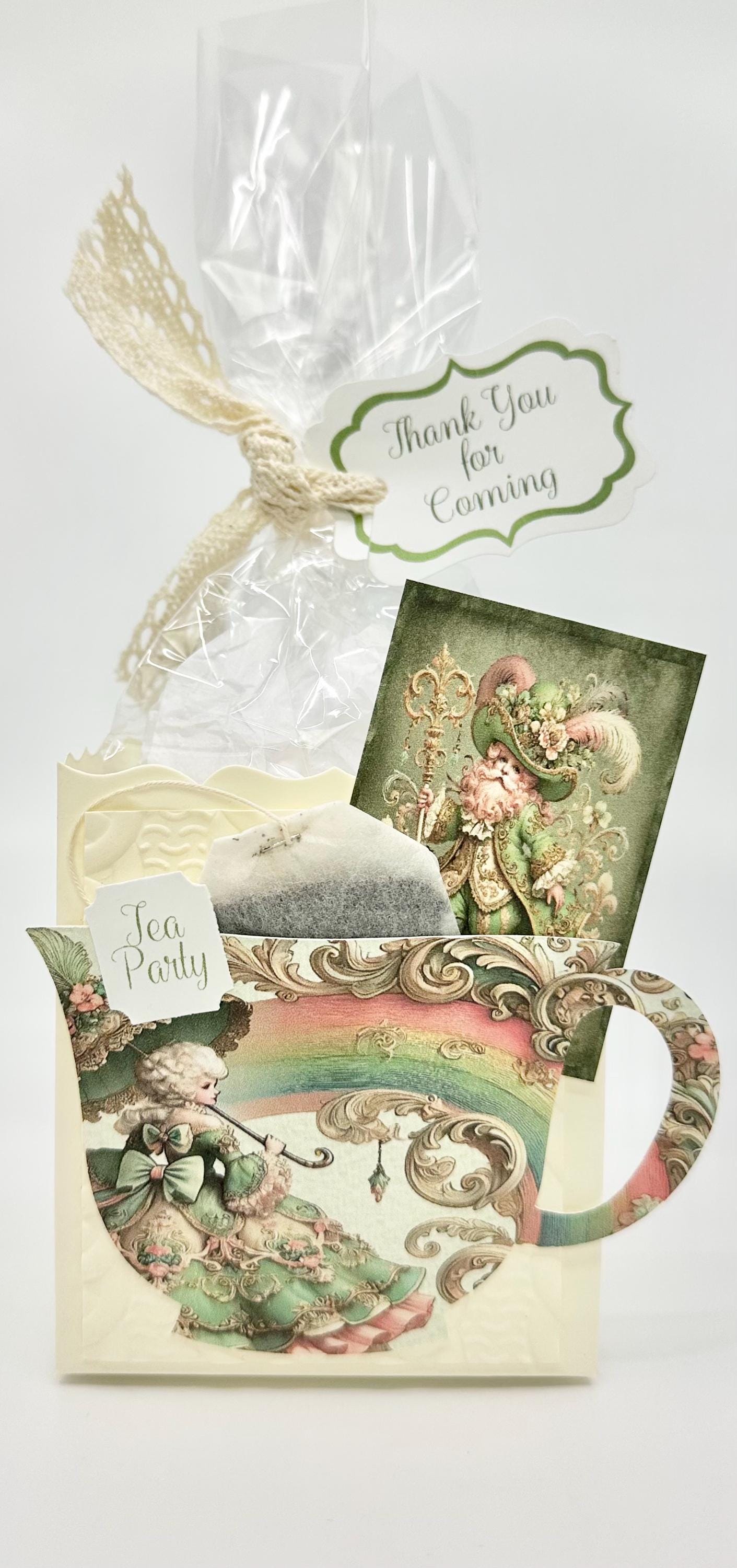 4 Irish Celtic Baroque Celtic St Patricks Day Tea Party Favors