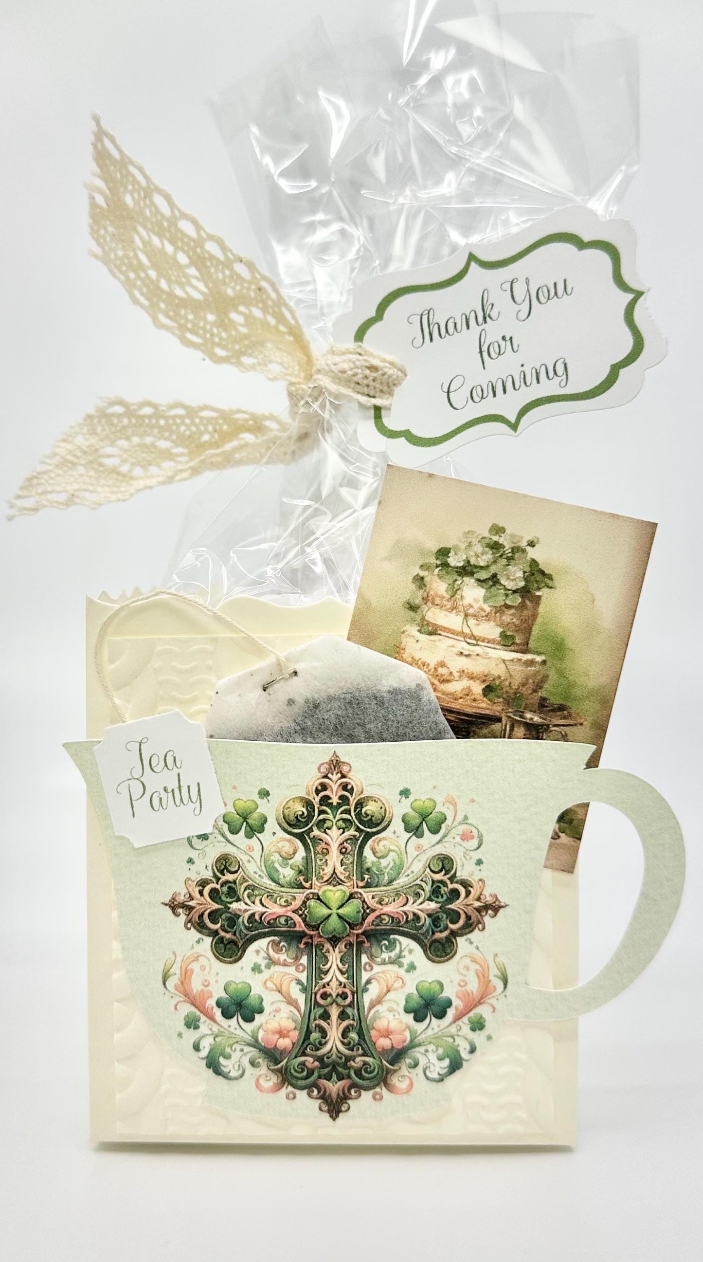 4 Irish Celtic Baroque Celtic St Patricks Day Tea Party Favors