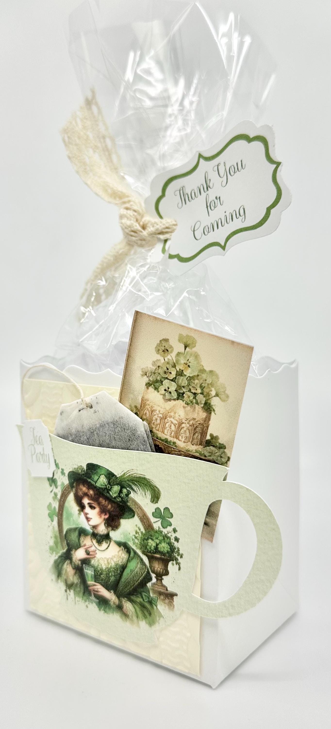 3 Irish Celtic St Patrick's Day Tea Party Favors on white box