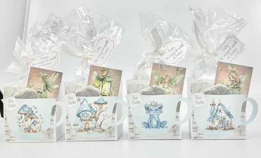 Green Fairies in Blue Houses Tea Party Favors