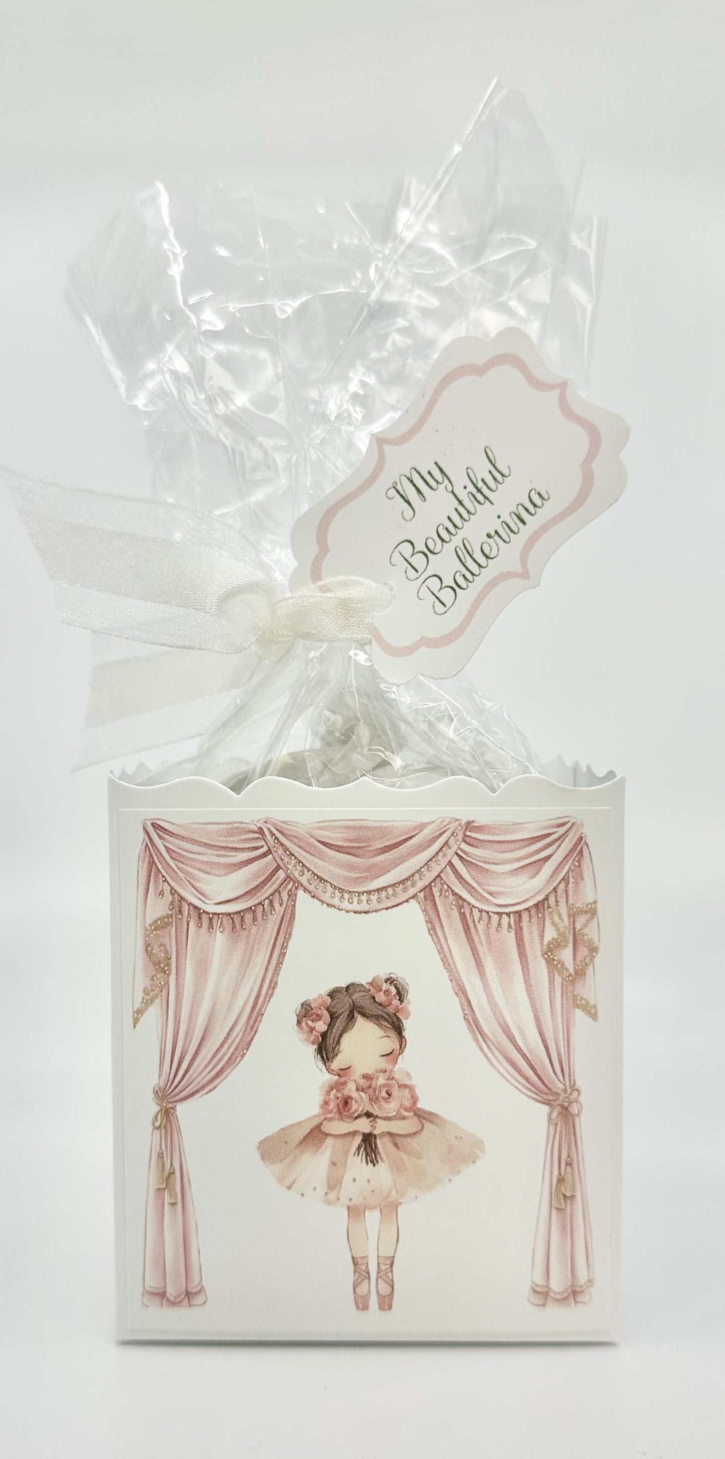 Little Pink Ballerinas party favors Gift Box & Bag