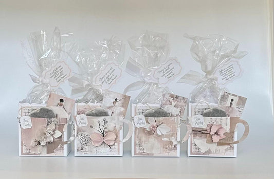 Ballerina Decoupage Tea Party Favors Gift Boxes
