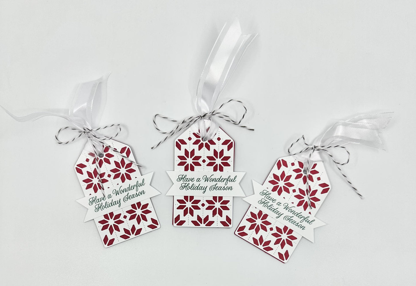 Scandinavian Gift Tags Christmas Holiday - pack of 3