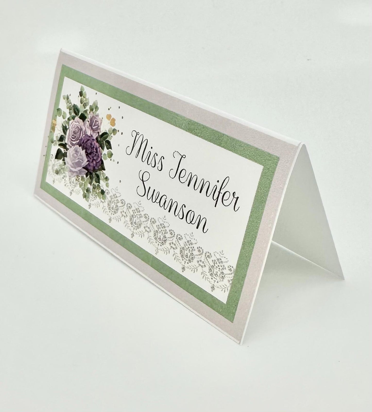 Purple Rose Tea Party Invitation Kit: Bridal Shower, Wedding