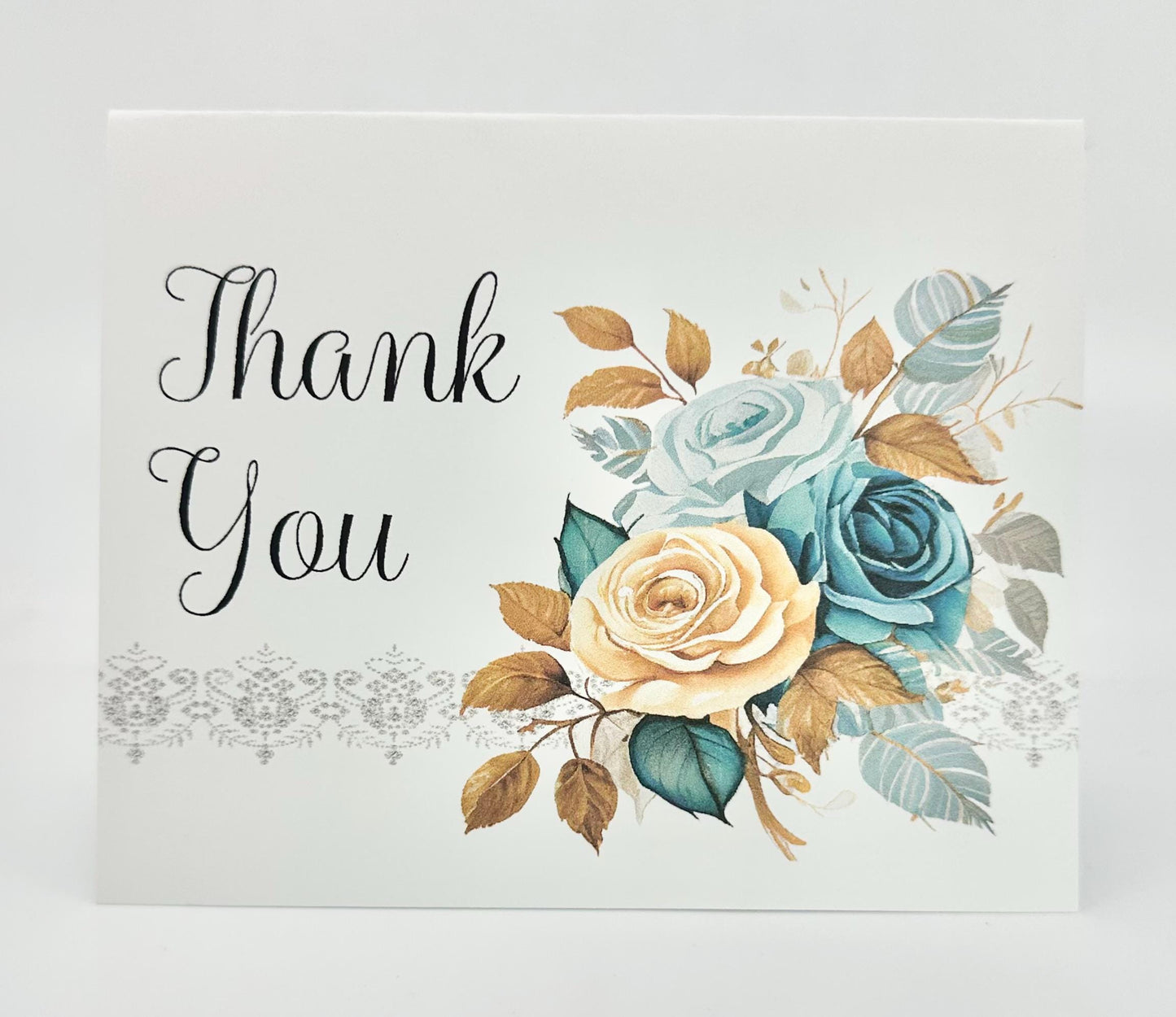 Digital Blueberry Thank You Note Cards by The Paper Fascinator