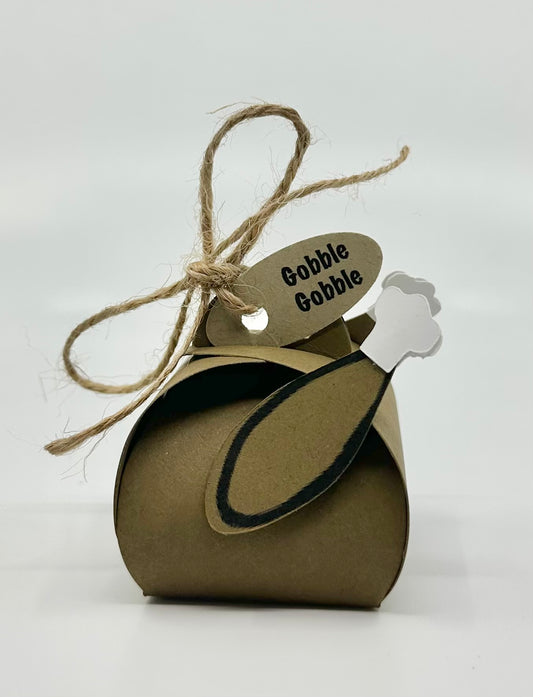 Thanksgiving Decor Turkey Table Setting Figurine Party Favor Gift Box
