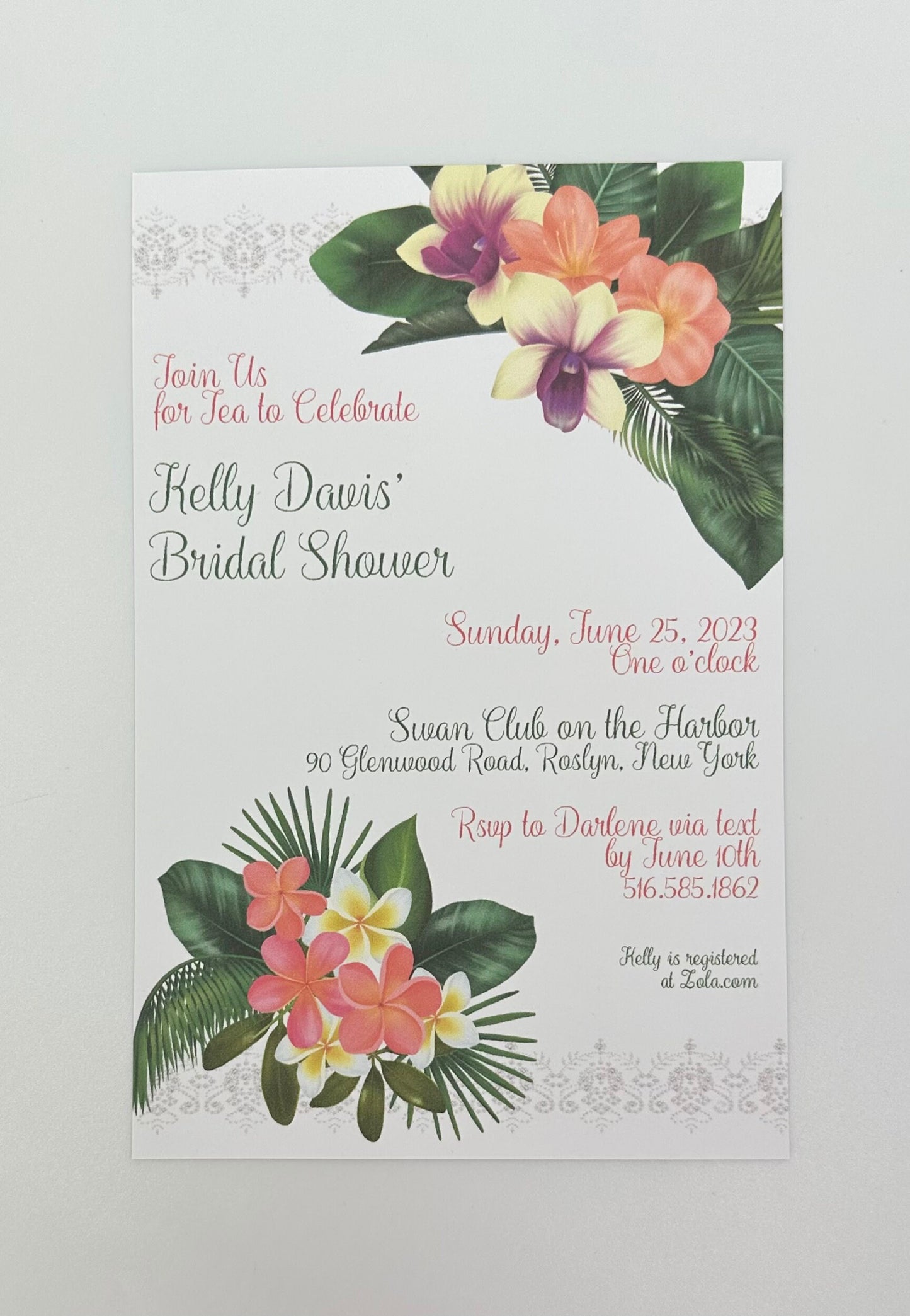 Island Destination Ensemble Invitation Menu Tea Party Favor Box & Bag Place Card Wedding Bridal Baby Shower Birthday Special Event Planning