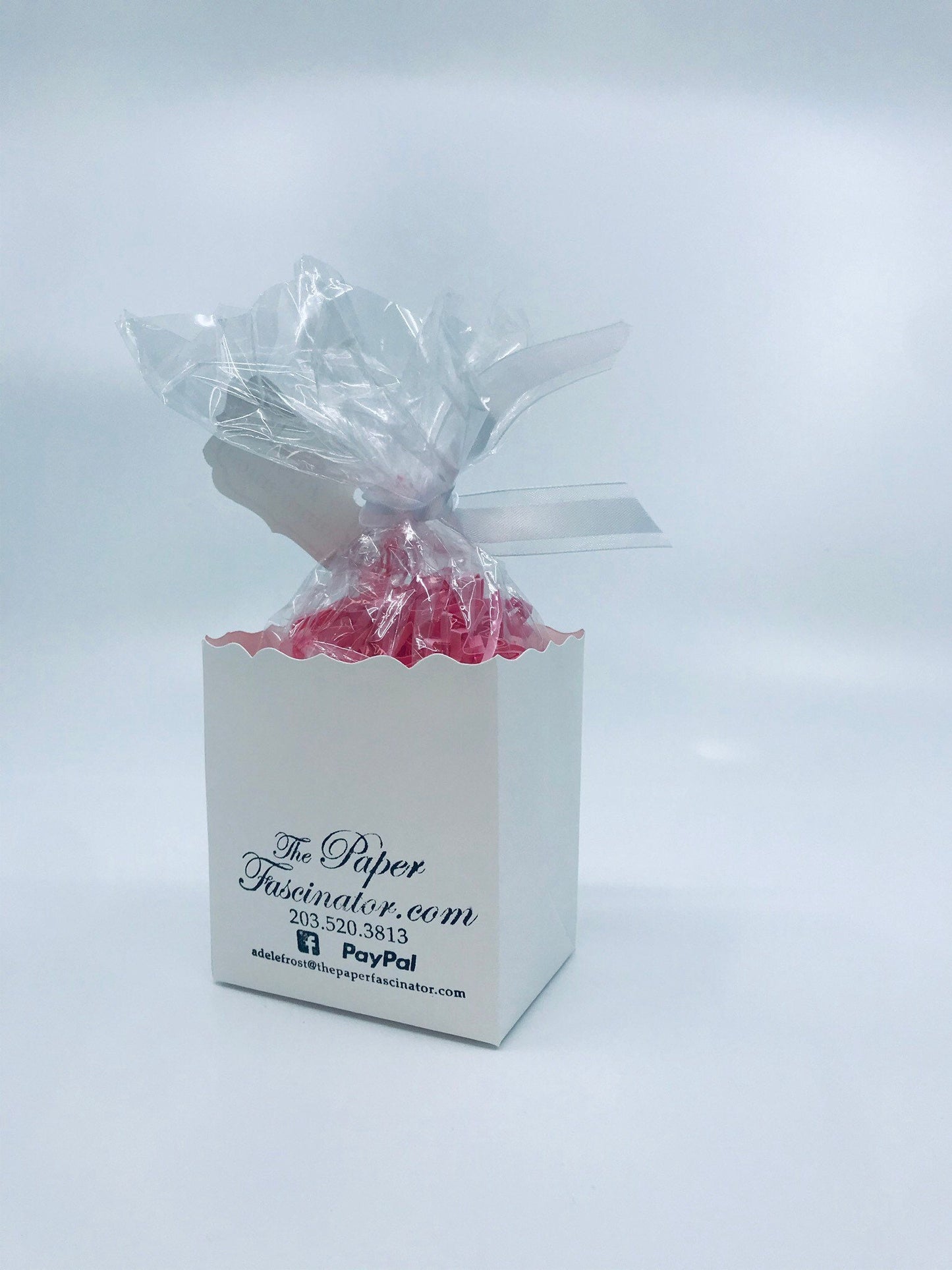 First Communion Party Favors: Pink Celtic Cross Treat Boxes