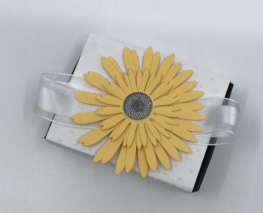 Sunflower Matchbox Party Favor Gift Box Bridal Shower
