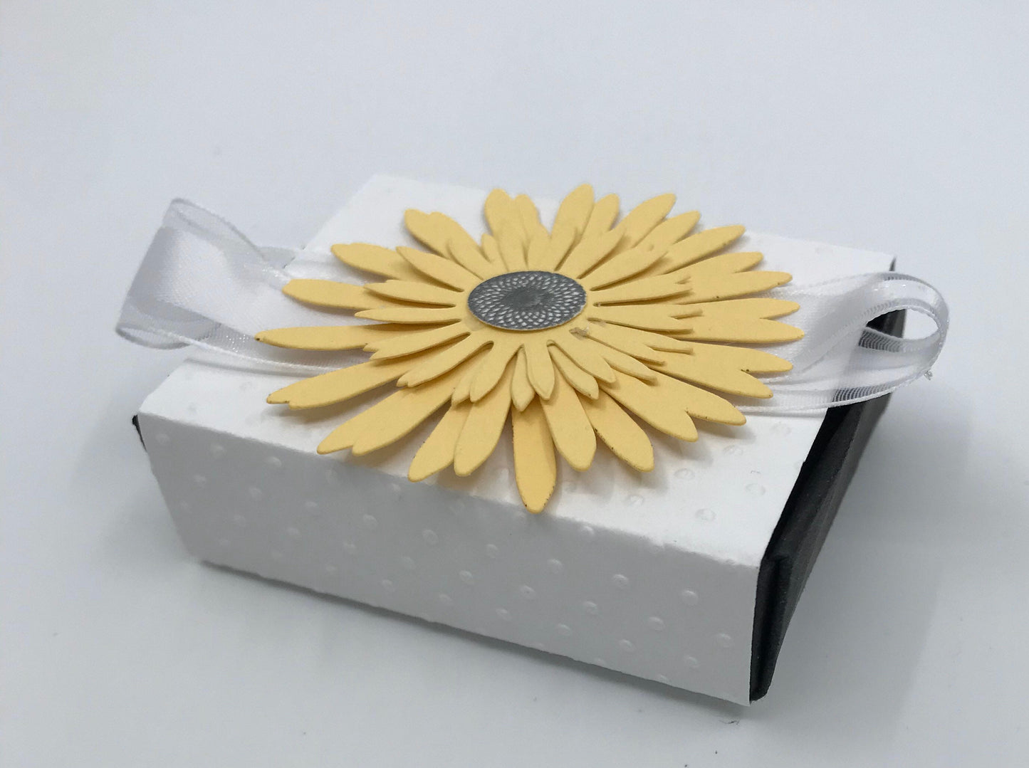 Sunflower Matchbox Party Favor Gift Box Bridal Shower