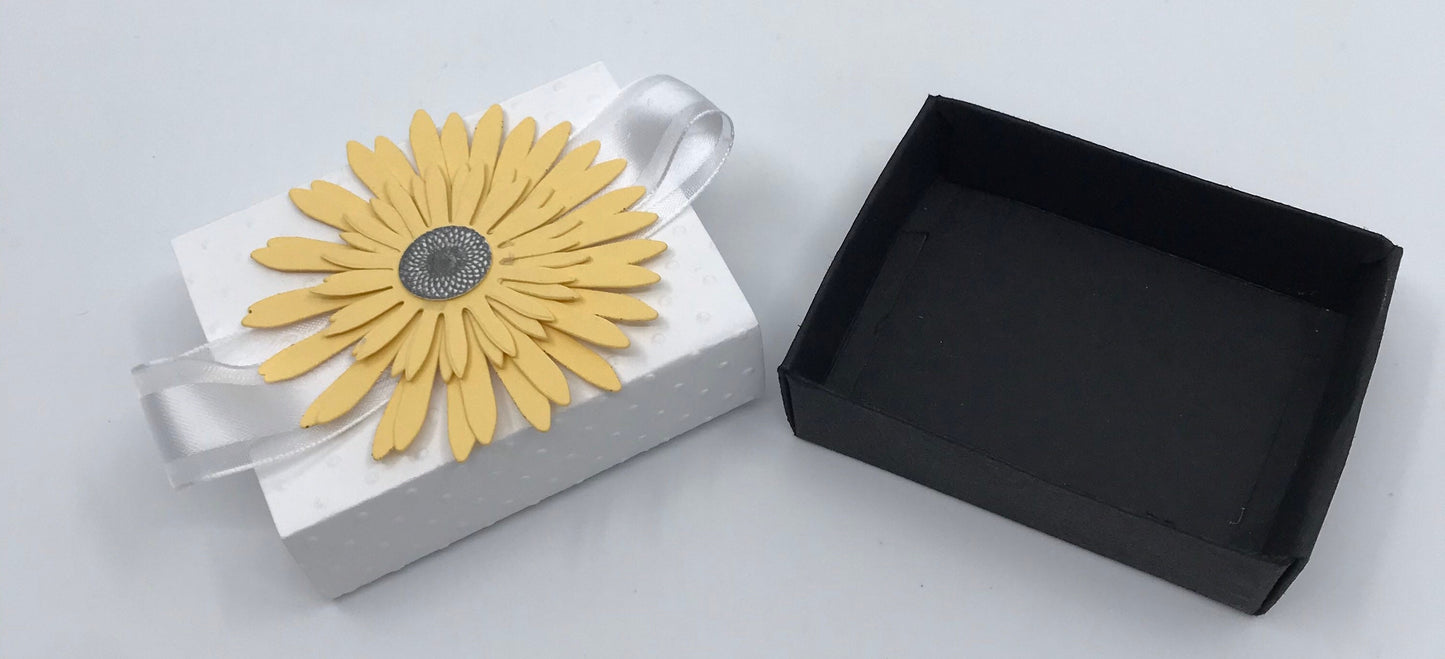 Sunflower Matchbox Party Favor Gift Box