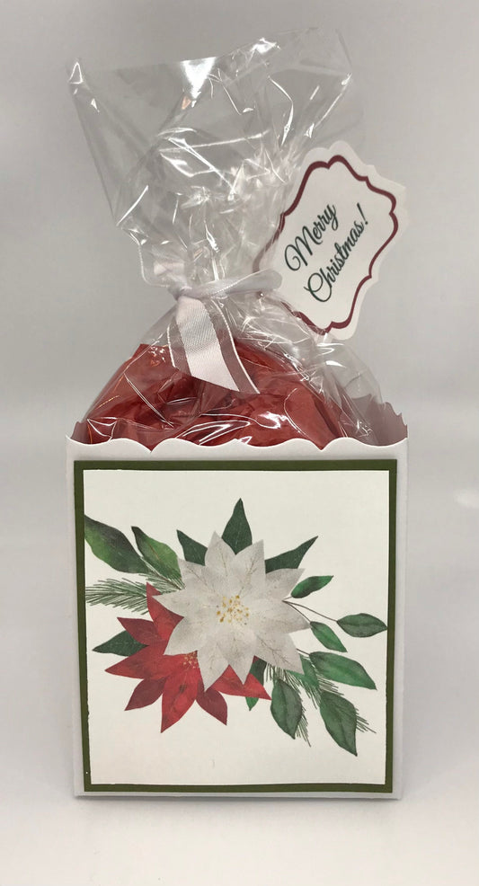 Christmas Pointsettia Spray Party Favors