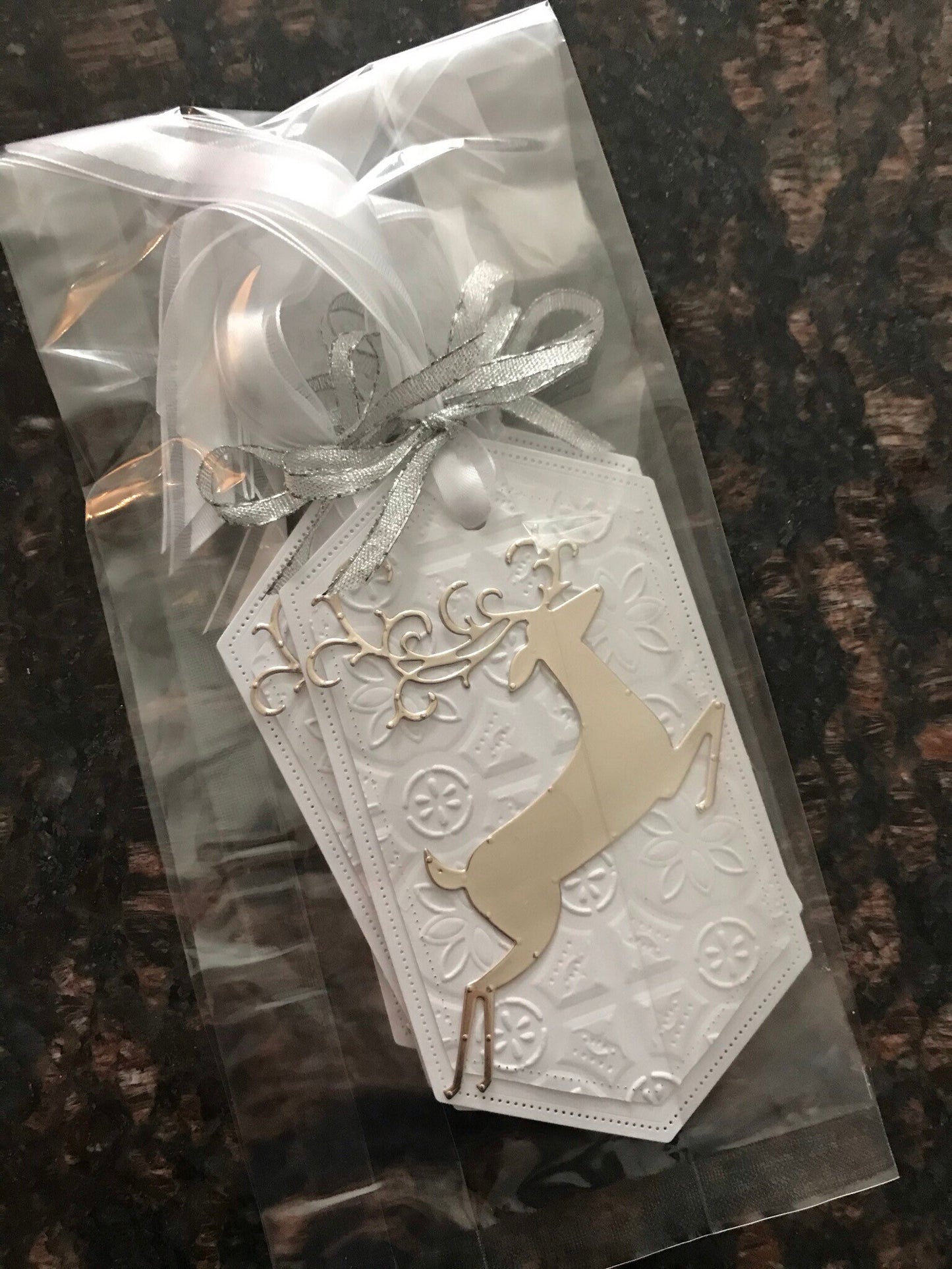 Reindeer Christmas Gift Tags - 4 tags