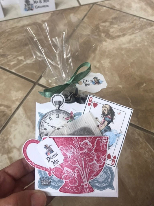 Alice in Wonderland Tea Party Favor Box, Bridal Shower Gift