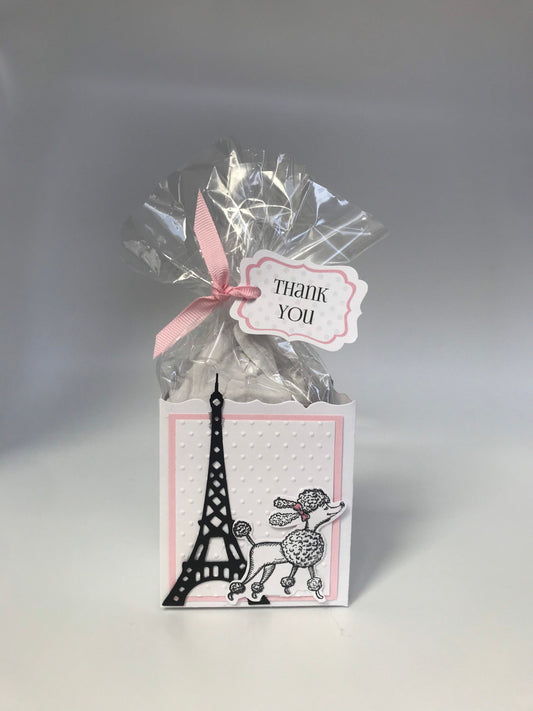 Parisian Poodle with Eiffel Tower Party Favor