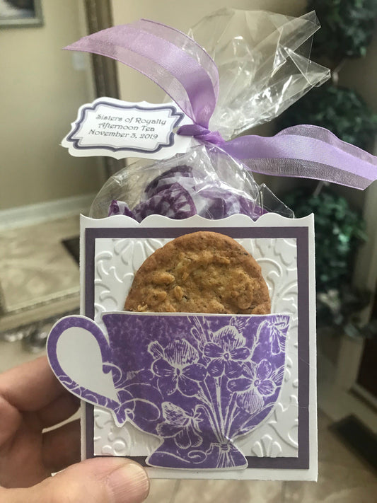 Lavender Lace Tea Party Favors by The Paper Fascinator to stuff with edibles or small gifts