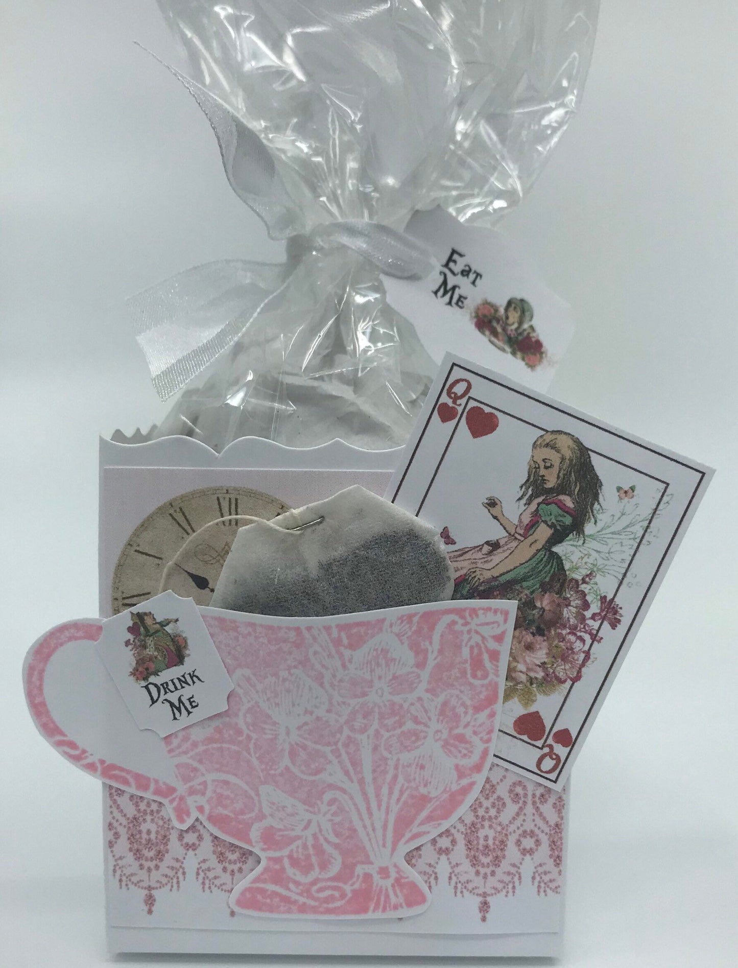 Alice in Wonderland Pink Tea Party Favor to stuff with edibles or small gifts