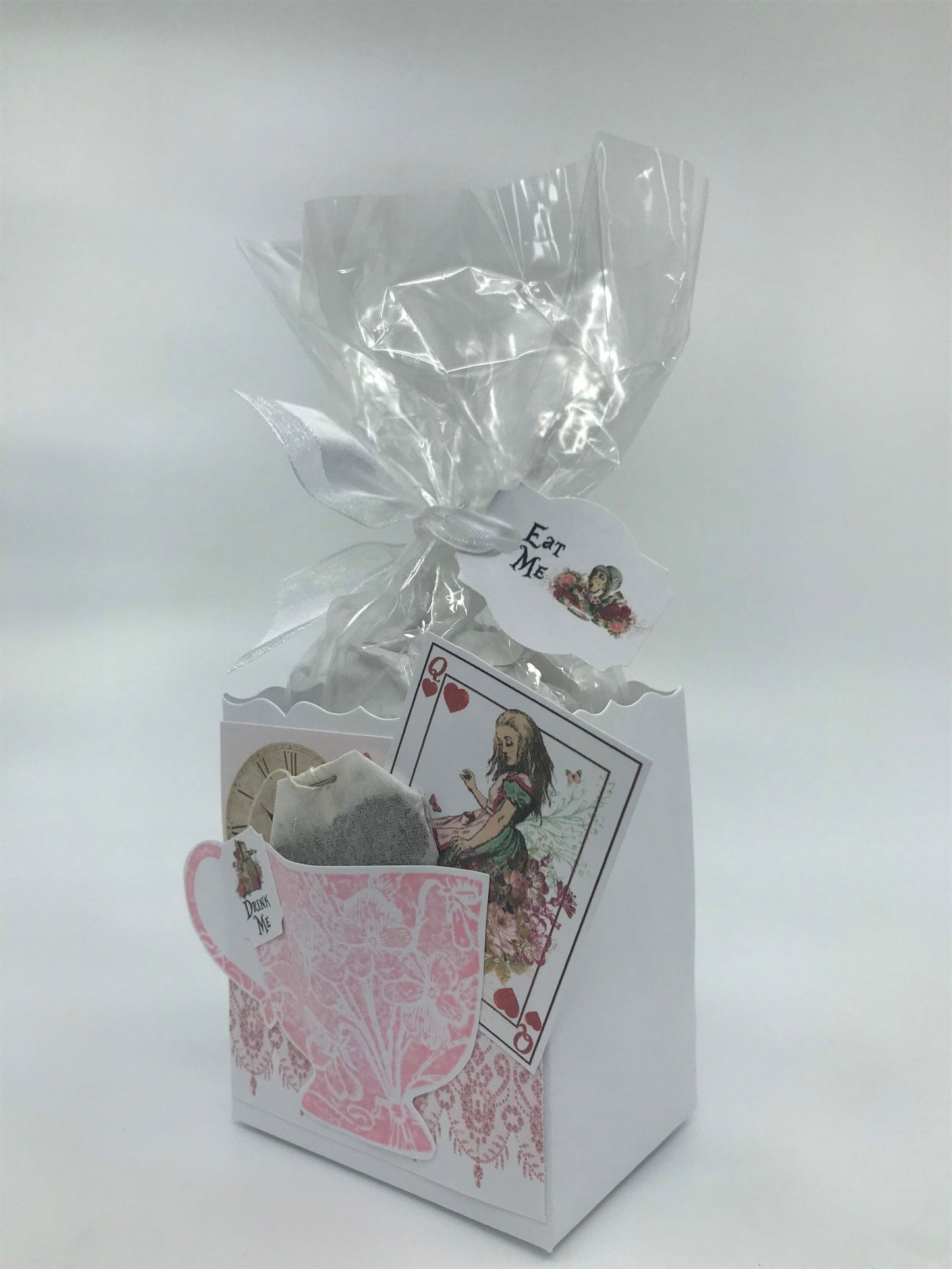 Alice in Wonderland Pink Tea Party Favor to stuff with edibles or small gifts