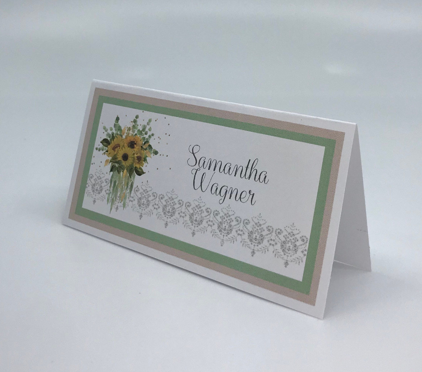 Sunflower Eucalyptus Tea Party Favor