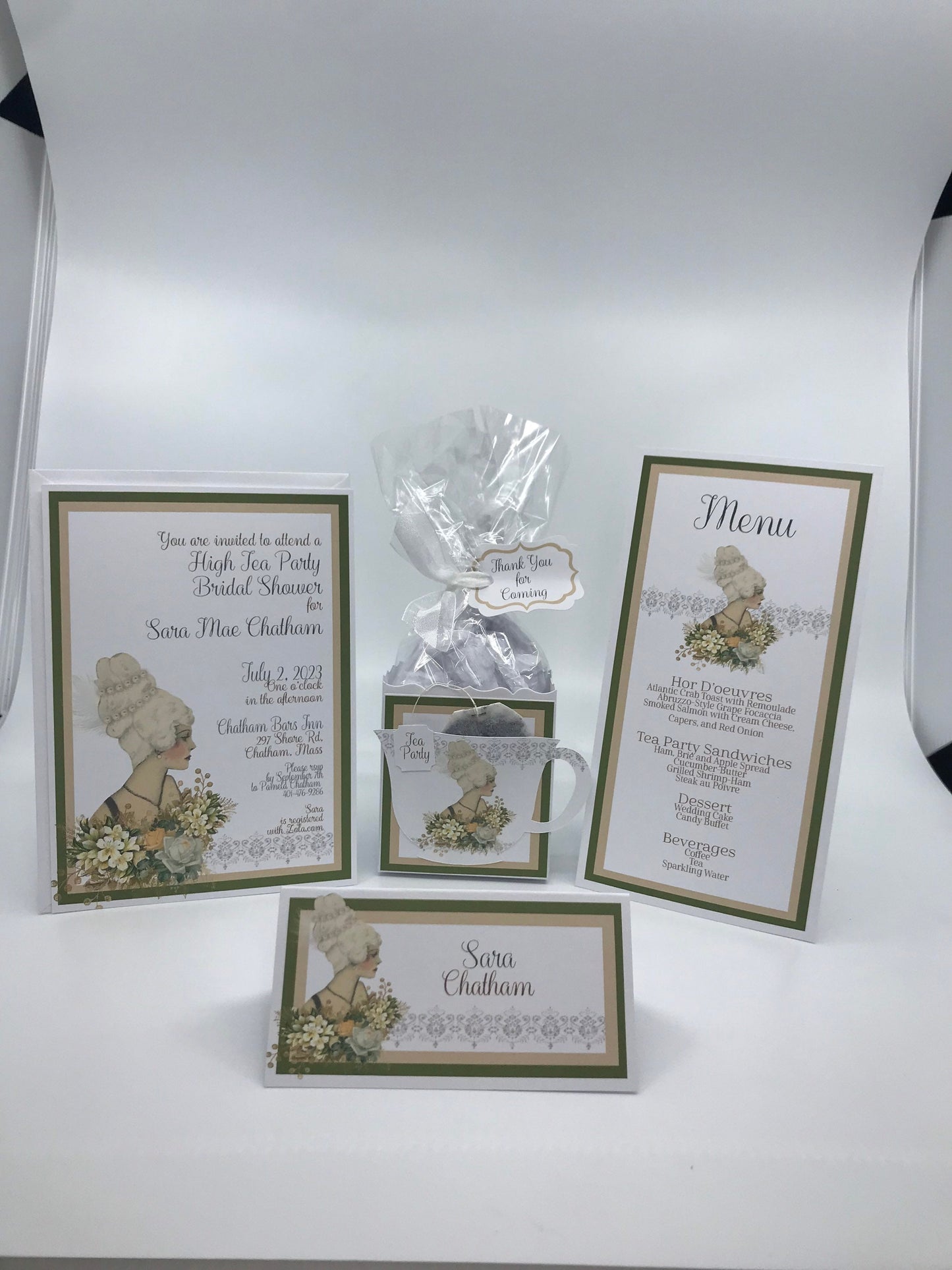 Lady of Pearl High Tea Party Favor