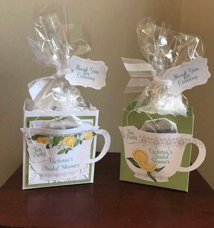 Two Lemon Promenade Tea Party Favors in Light Green