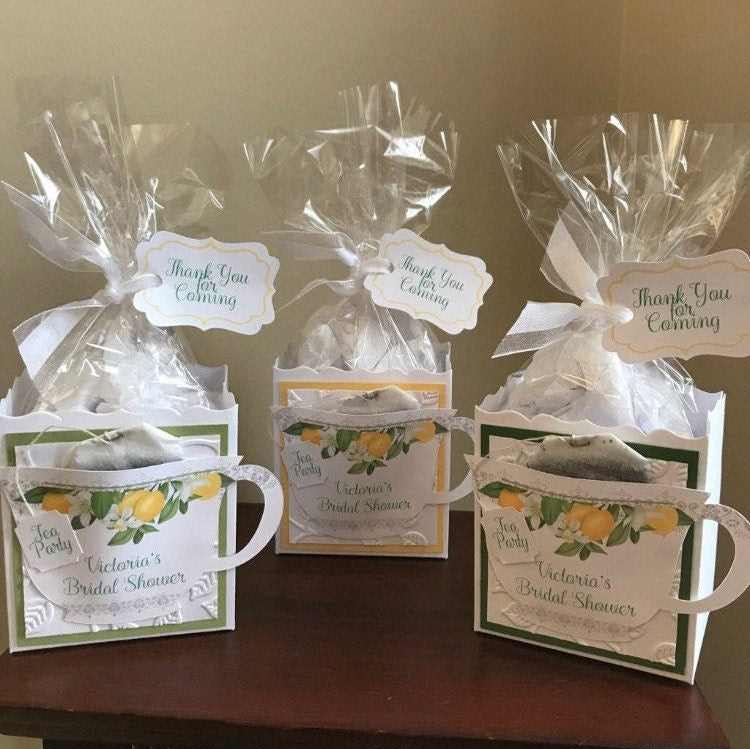 Two Lemon Promenade Tea Party Favors in Light Green