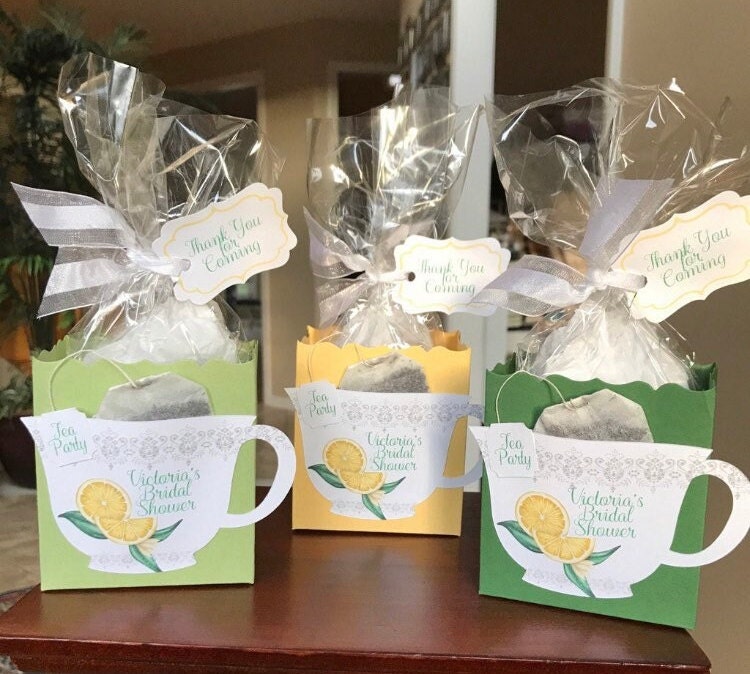 Two Lemon Promenade Tea Party Favors in Light Green