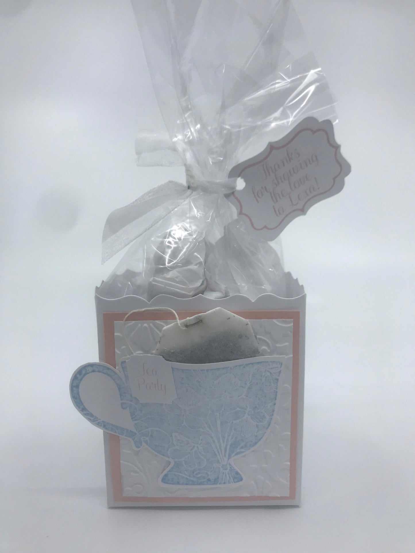 Set of 6 Pastel Tea Party Favors with Rose Gold matting for edibles or small gifts