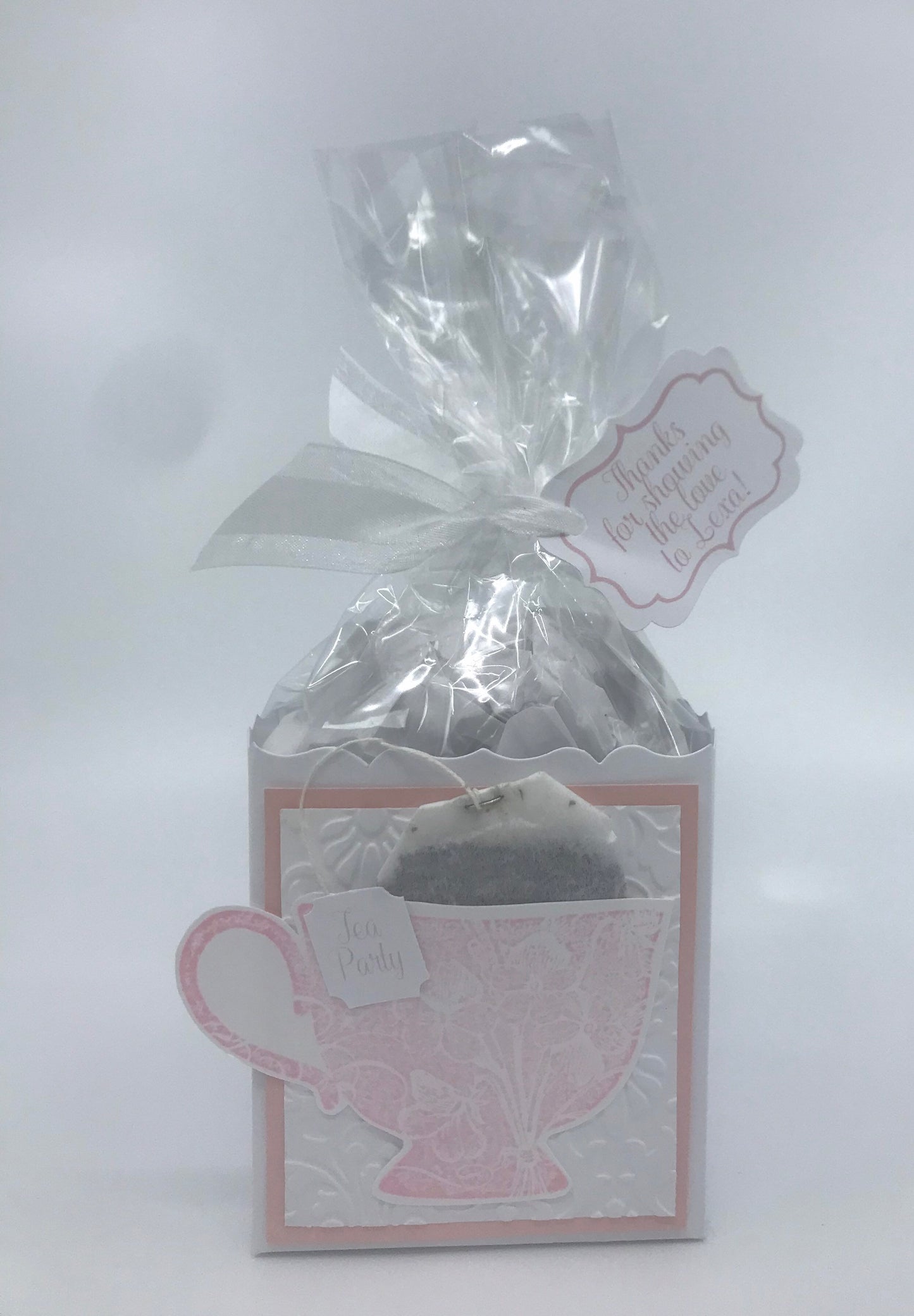 Set of 6 Pastel Tea Party Favors with Rose Gold matting for edibles or small gifts