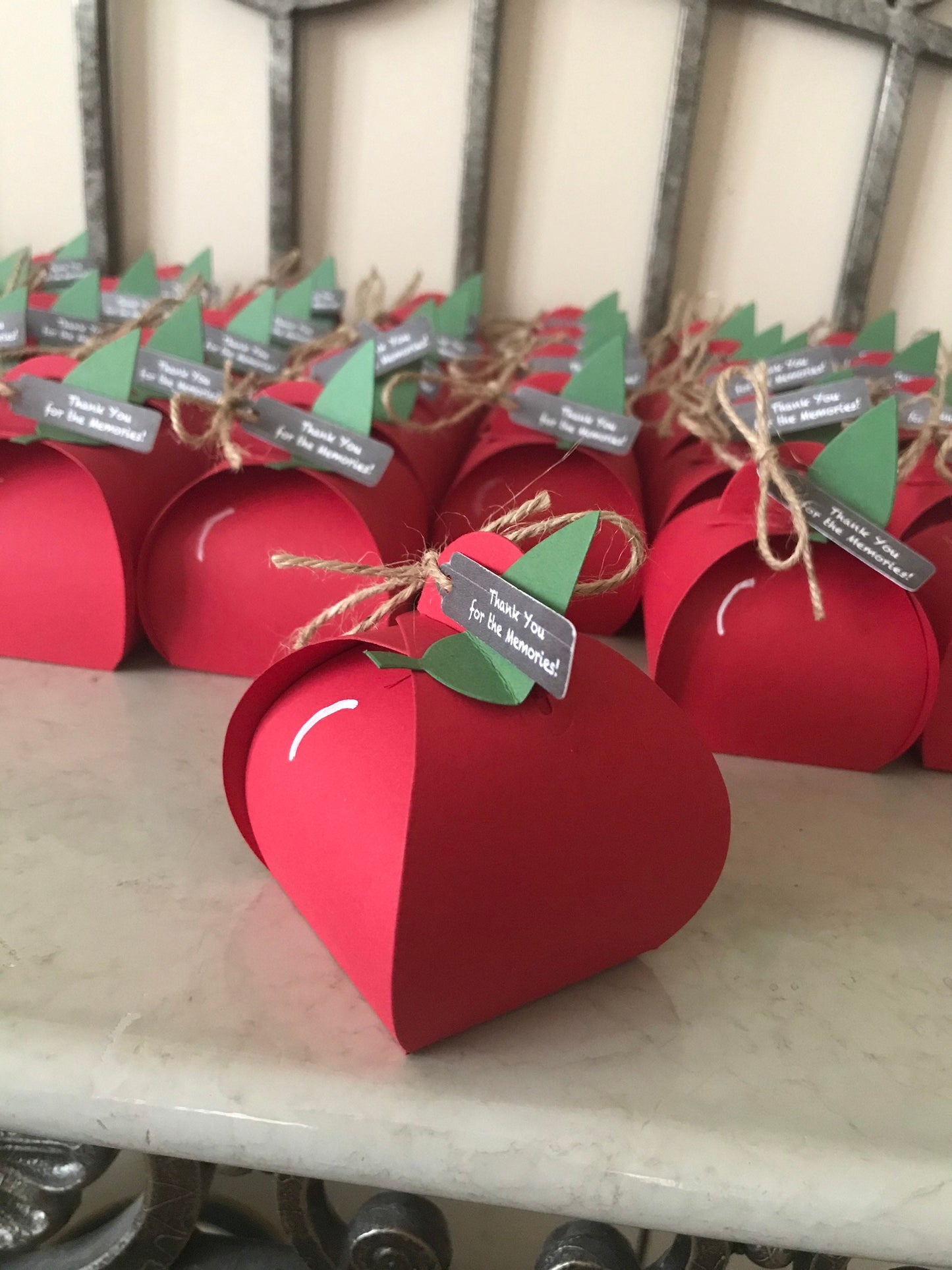 Teacher Appreciation Retirement Apple Party Favor