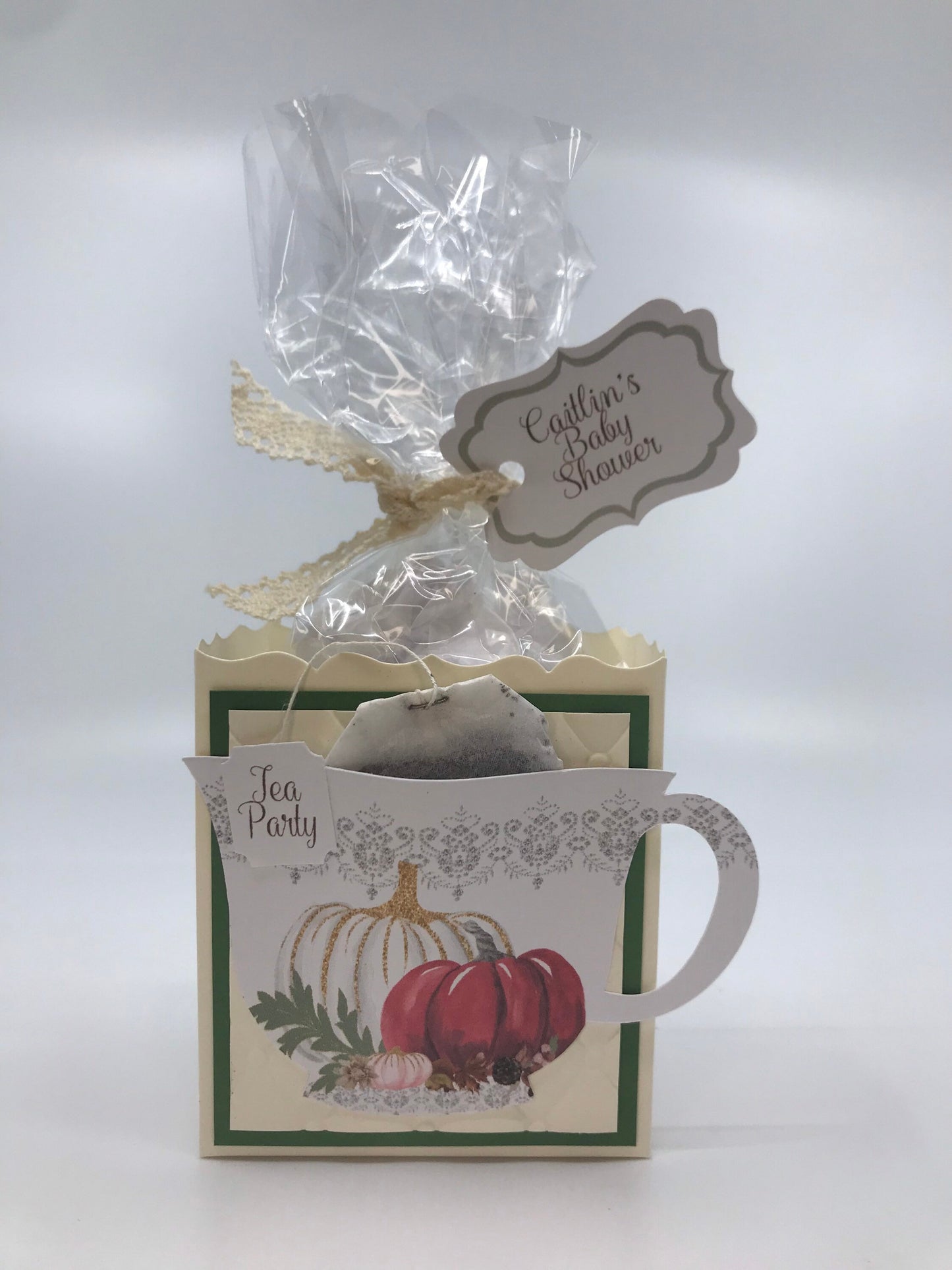 5 Fall Pumpkin Brewing Tea Party Favors for Bridal Baby Shower Tea Party Events