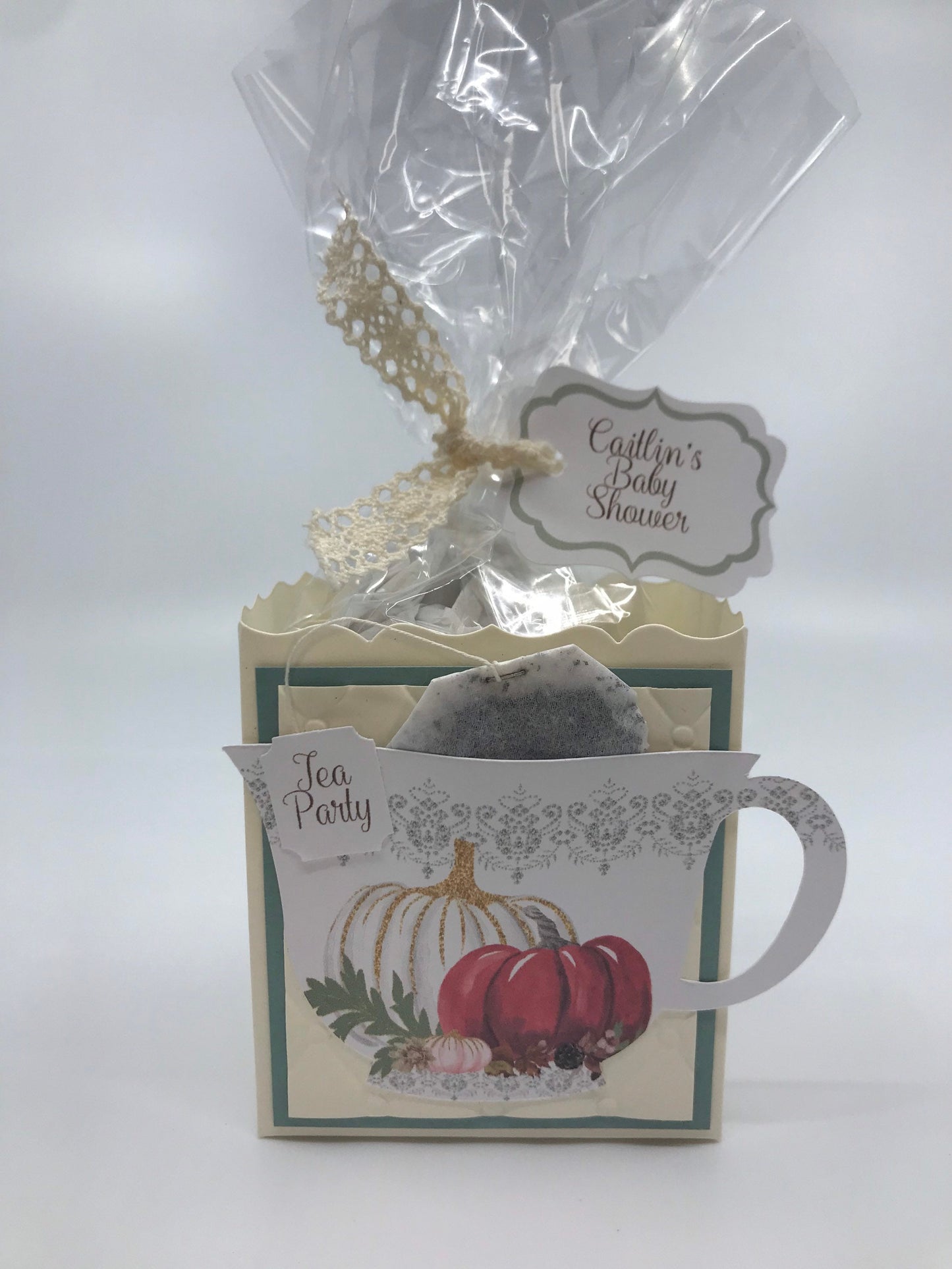 5 Fall Pumpkin Brewing Tea Party Favors for Bridal Baby Shower Tea Party Events