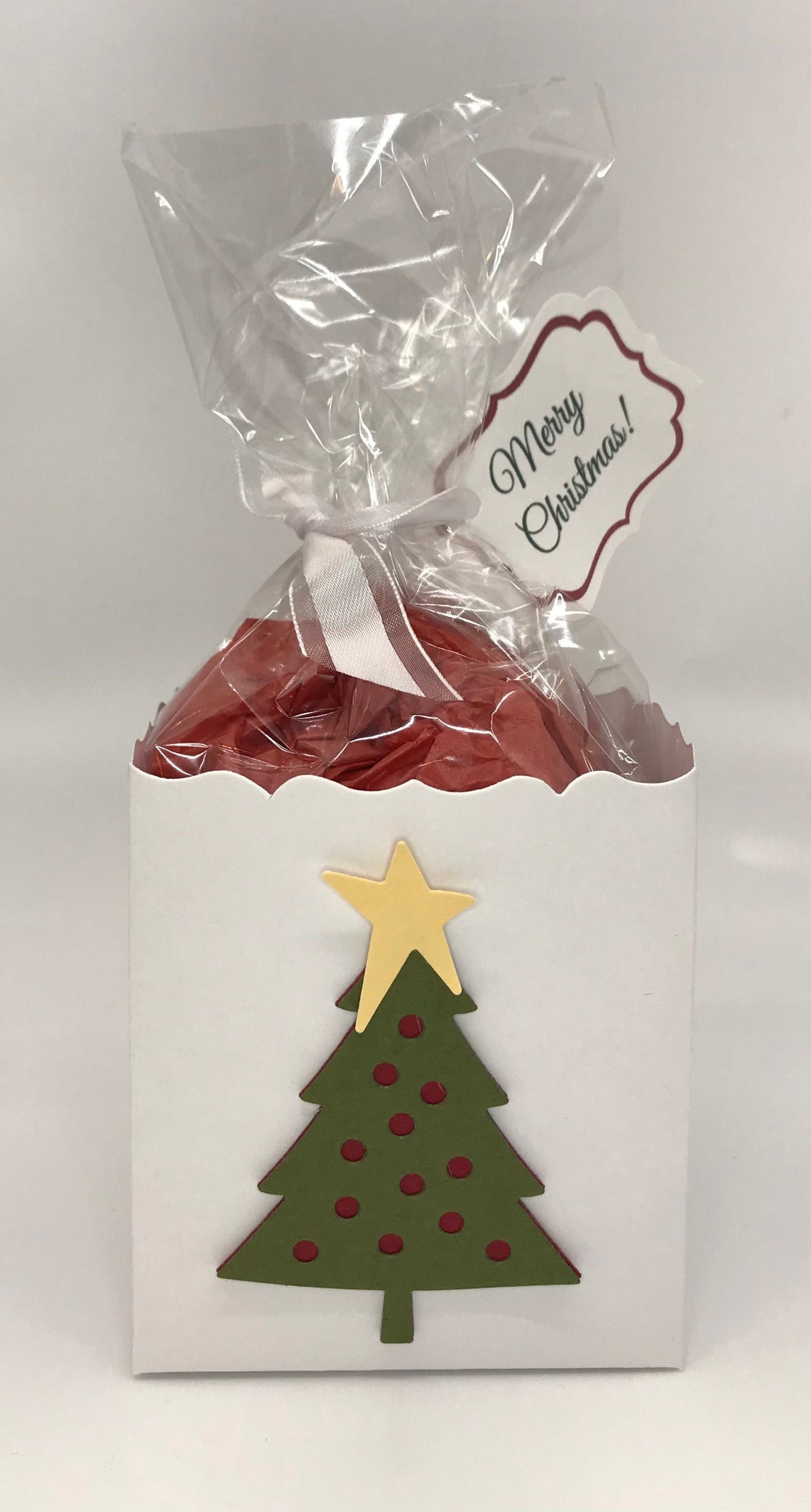 Christmas Tree Holiday Party Favor Gift Box