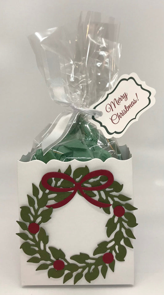 Christmas Wreath Party Favor Gift Box
